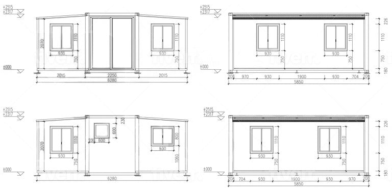 2 Bedroom Luxury Cabin Expandable Shipping Container Home $31,995